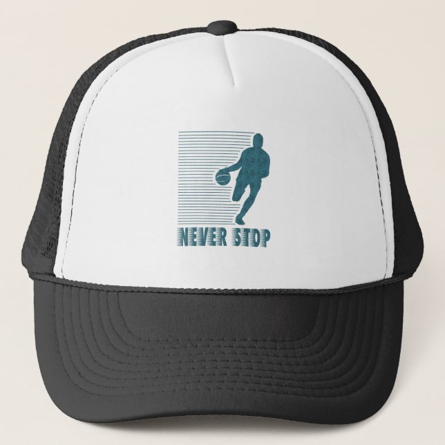 Casquette N'arrêtez jamais : Basket-ball (Devant)