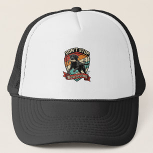 Casquette N'arrêtez pas de récupérer le canard de chien labr
