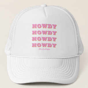 Casquette Nashville Bachelorette Howdy Howdy Pink