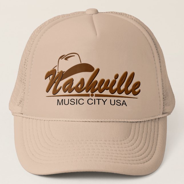 Casquette Nashville Country Music Trucker Chapeau (Devant)