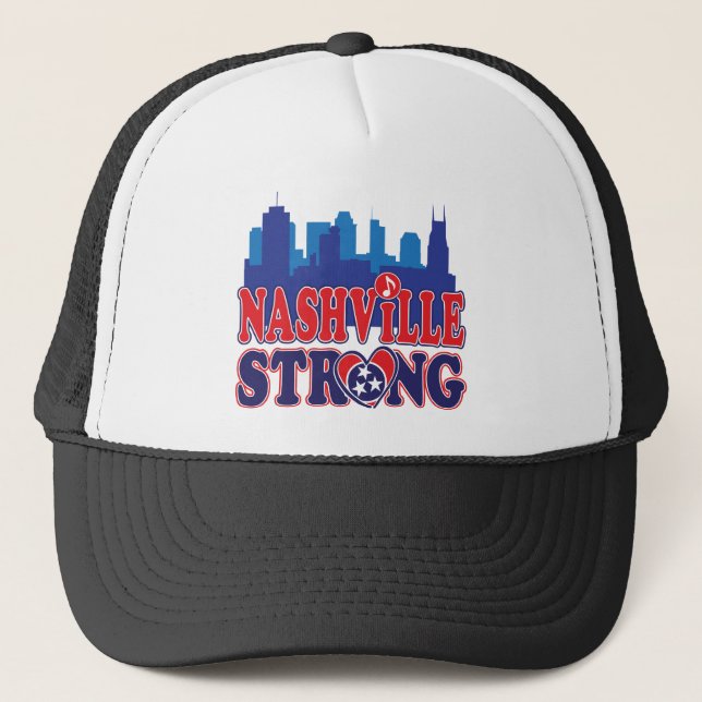 Casquette Nashville-Strong-Skyline-and-Music-Note (Devant)