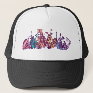Casquette Natif américain rouge