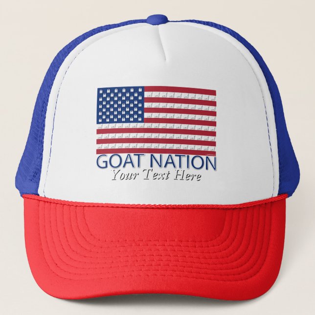 Casquette NATION DE CHÈVRE La chèvre américaine GetYerGoat™ (Devant)