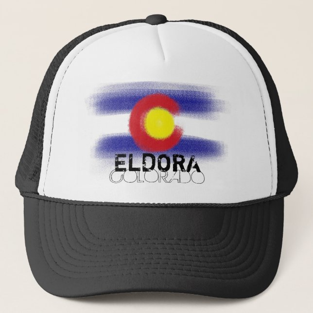 Casquette national du drapeau de l'État d'Eldora C (Devant)