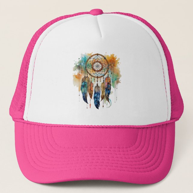 CASQUETTE NATIVE AMERICAN DREAM CATCHER (Devant)