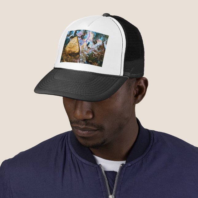 Casquette nature abstraite eau calme (En situation)