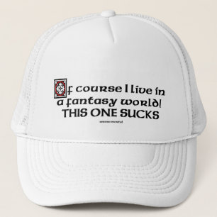 Casquette Naturellement je vis dans un monde imaginaire