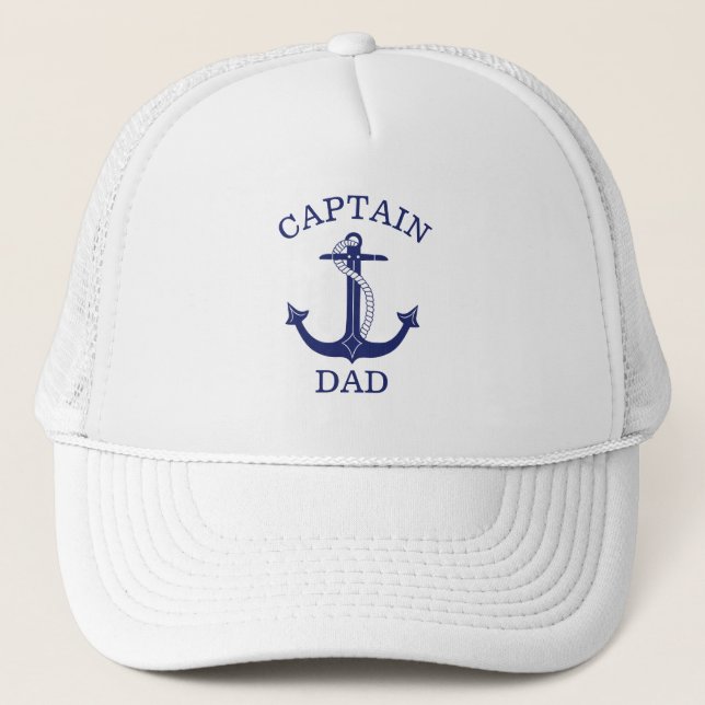 Casquette Nautical Blue Anchor Captain Dad (Devant)