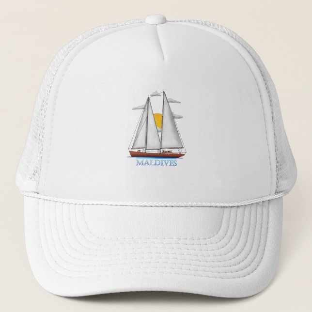 Casquette Nautique côtière des Maldives (Devant)
