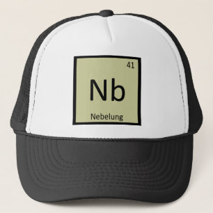 Casquette Nb - Tableau Périodique De Chimie De Chat Nebelung