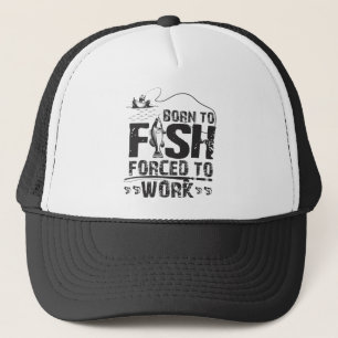 Casquette Né À Des Poissons Forcés À Travailler