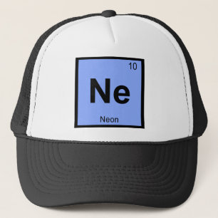 Casquette Ne - Chimie du Néon Symbole du Tableau Périodique