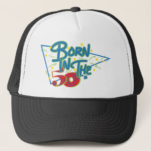 Casquette Né dans le les années 50 Fun Age Graphic