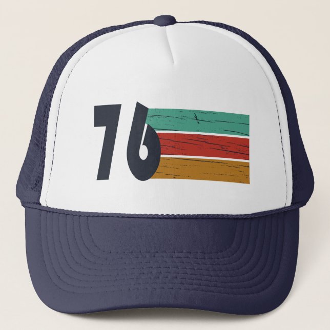 Casquette Né en 1976 vintage 50e anniversaire (Devant)
