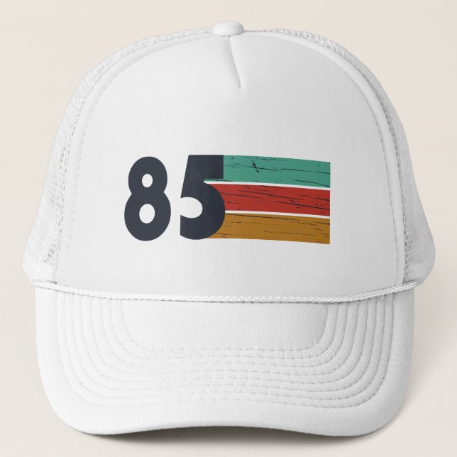 Casquette Né en 1985 fête d'anniversaire vintage (Devant)