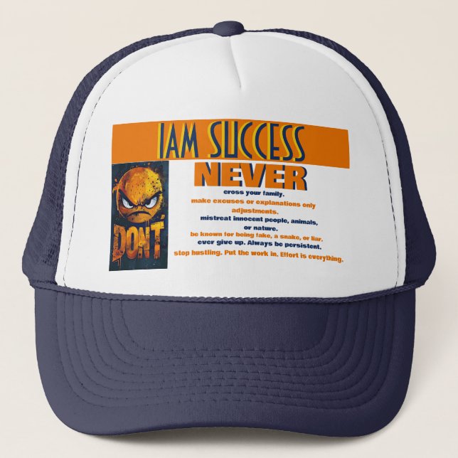CASQUETTE NE FAIS JAMAIS (Devant)