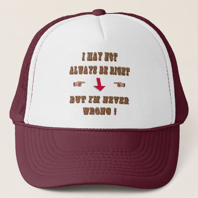 Casquette ne faites jamais du tort (Devant)