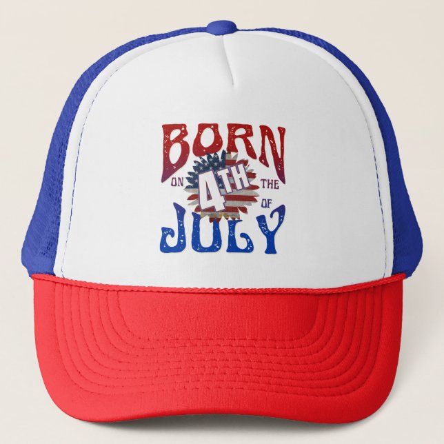 CASQUETTE NÉ LE 4 JUILLET (Devant)