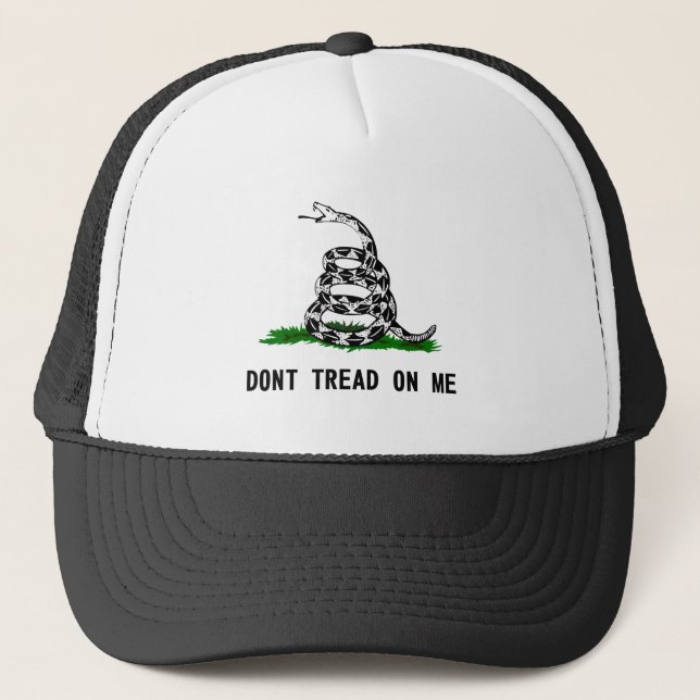 Casquette ne marchez pas drapeau usa symbole serpent histoir (Devant)