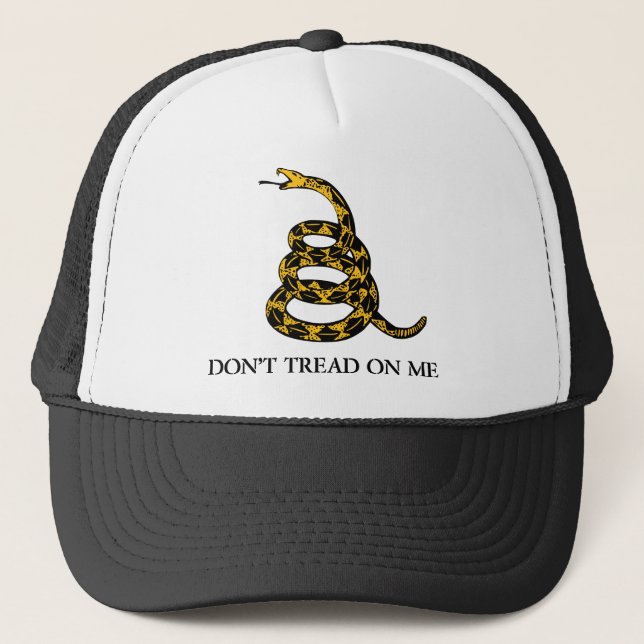 Casquette ne marchez pas sur moi - le libertaire de drapeau (Devant)