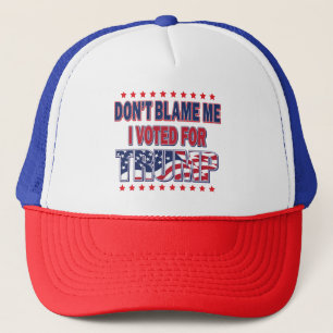 Casquette Ne me blâmez pas J'ai voté pour Trump