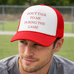 Casquette Ne me parlez pas pendant le jeu drôle