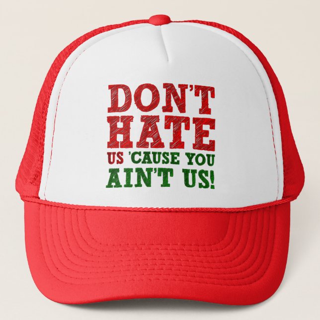 Casquette Ne nous déteste pas parce que t'es pas nous Casque (Devant)