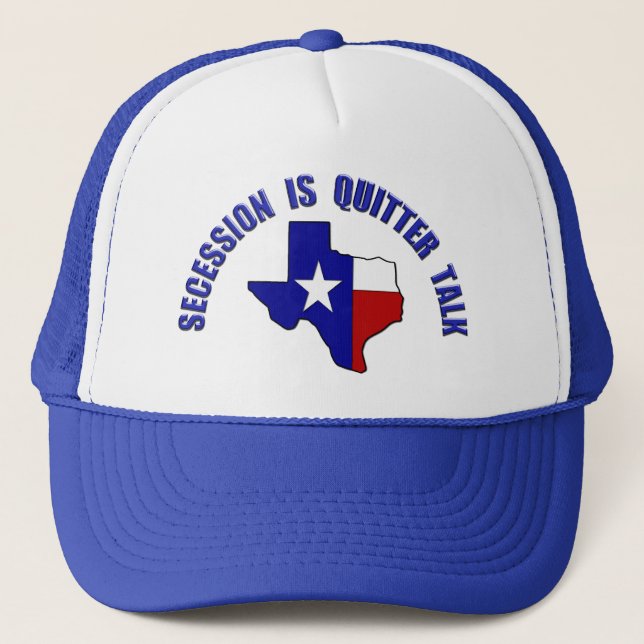 Casquette Ne nous vexez pas Texas - La sécession est un disc (Devant)