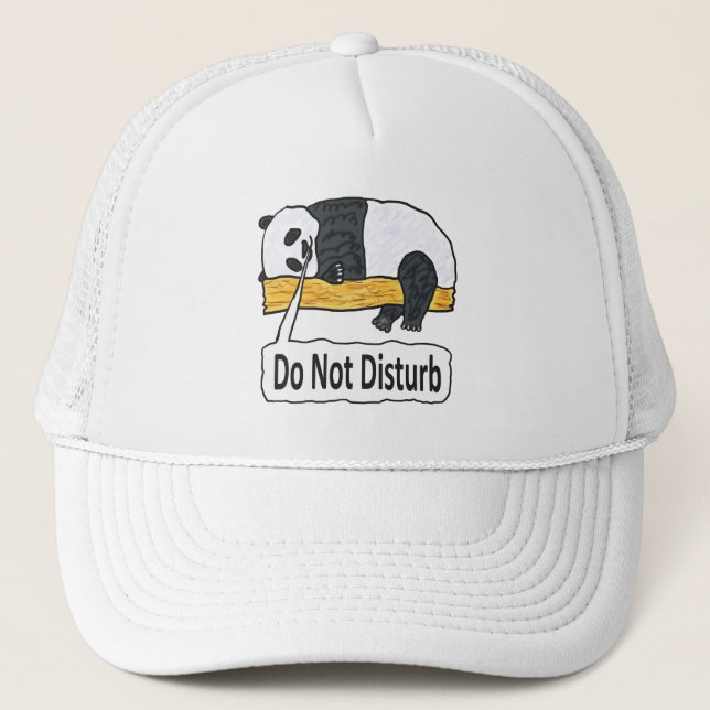 Casquette Ne pas déranger Panda (Devant)