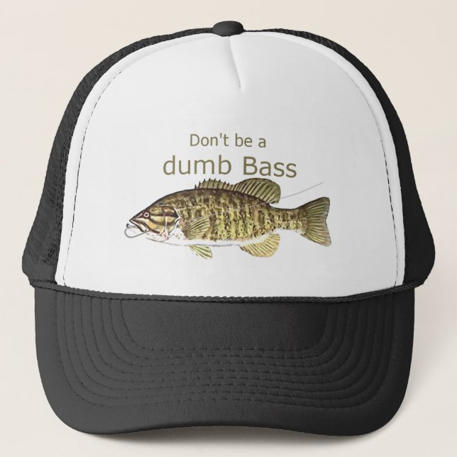 Casquette Ne pas être un idiot de basse Citation amusante po (Devant)