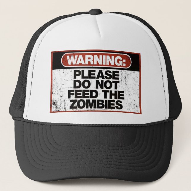 Casquette Ne pas nourrir les T-shirts Zombies (Devant)