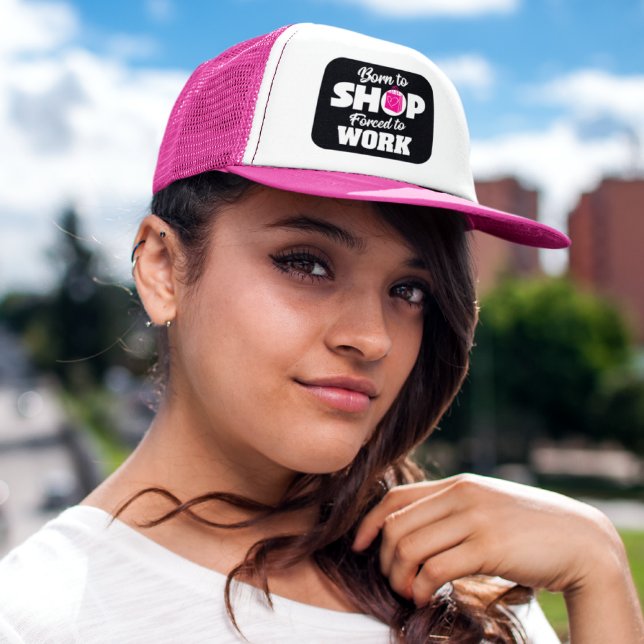 Casquette Né Pour Faire Du Shop Obligé De Travailler (Créateur téléchargé)