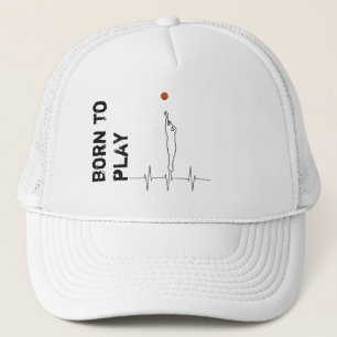 Casquette Né pour jouer au basket-ball