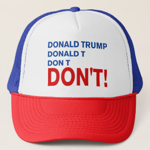 Casquette "ne trump pas"