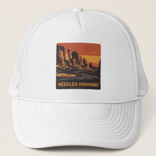 Casquette Needles Highway South Dakota Red Sky
