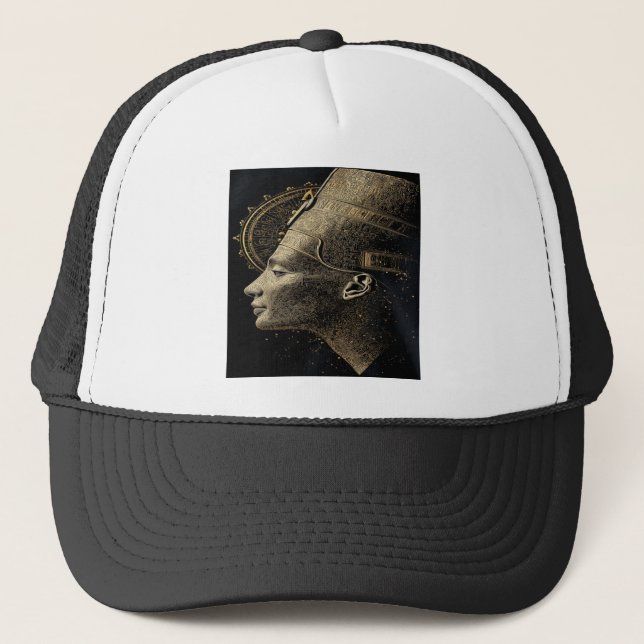 Casquette Néfertiti Ligne d'art moderne silhouette (Devant)