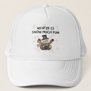Casquette Neige beaucoup amusant Snowman Tshirts et cadeaux