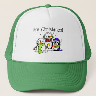 Casquette Neiges et pingouins C'est Noël