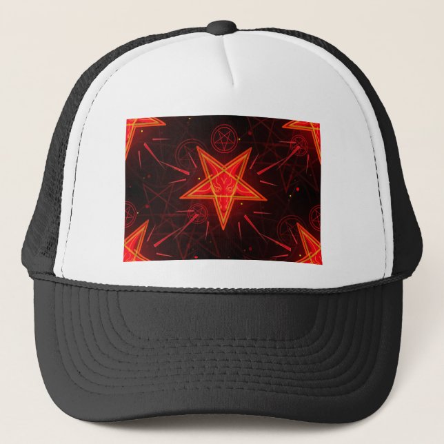 Casquette néon démon (Devant)