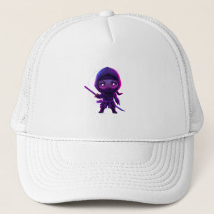 Casquette Neon Ninja - Caractère de style Cyberpunk mignon