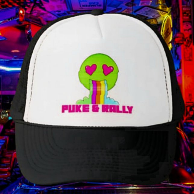 Casquette Neon Puke & Rally Trucker Hat | Reprise du parti (Créateur téléchargé)