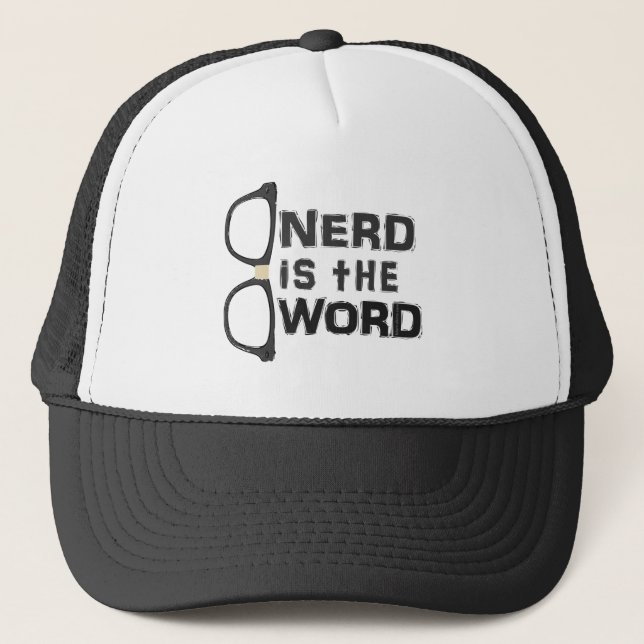 Casquette Nerd est le mot (Devant)