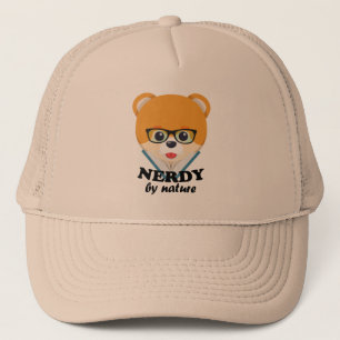 Casquette Nerdy par nature - Drôle chien mignon nerd Poméran