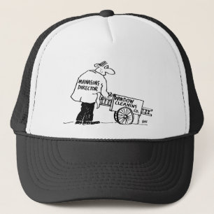 Casquette Nettoyeur de fenêtres avec panier de nettoyage de