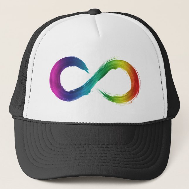 Casquette Neurodiversité arc-en-ciel (Devant)
