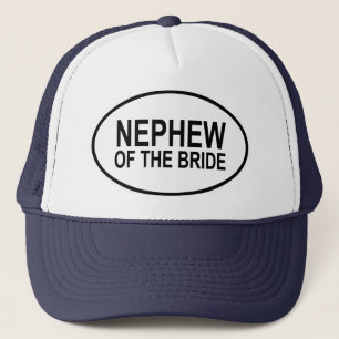 Casquette Neveu de la jeune mariée épousant l'ovale