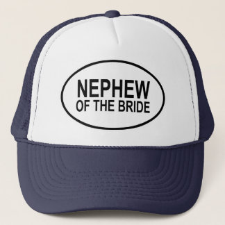 Casquette Neveu de la jeune mariée épousant l'ovale