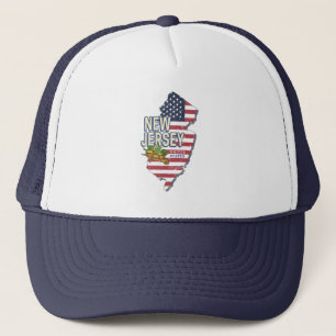 Casquette New Jersey United States Retro Map USA Souvenir