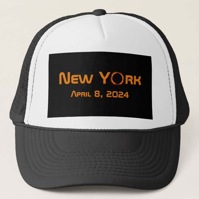 Casquette New York 2024 Éclipse solaire totale (Devant)