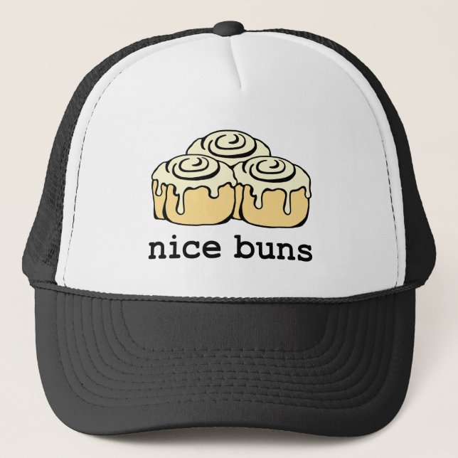 Casquette Nice Buns Cinnamon Roll Funny Dessin de dessin ani (Devant)